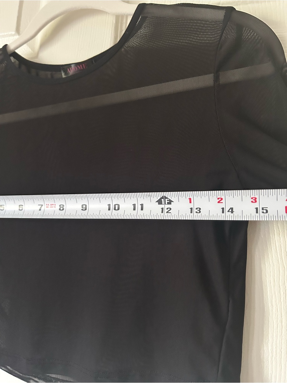 Black Long-Sleeve Sheer Crop Top - Women - Picture 9 of 9